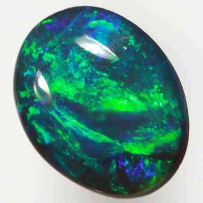 SOLID BLACK OPAL Bright and strong forest green